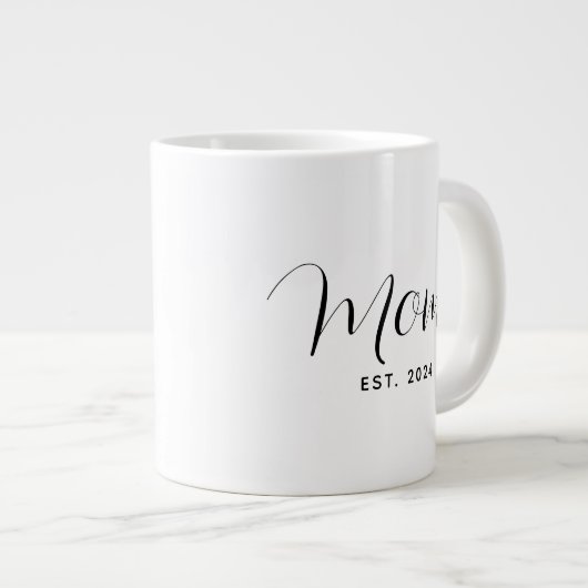 Moederdag Moeder Script Modern Grote Koffiekop (Voorkant rechts)
