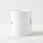 Moederdag Moeder Script Modern Grote Koffiekop (Voorkant)