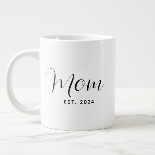 Moederdag Moeder Script Modern Grote Koffiekop (Links)