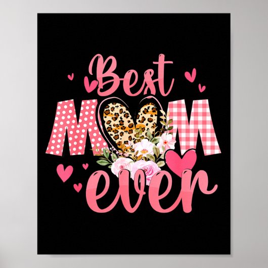 Moederdag moeder tee van dochter vrouwen moeder ki poster (Voorkant)