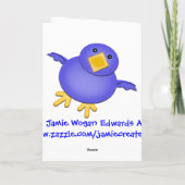 Moederdag moeder van tweeling wenskaart kaart (Achterkant)