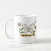 Moederdag - Moeders Dag - Vlinder Bloem Koffiemok (Links)