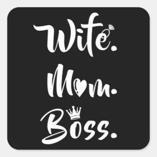 Moederdag Moeders mama Mummy Funny Gift Vierkante Sticker