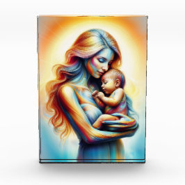 Moederdag moederschap liefde zacht pastel aura fotoblokken