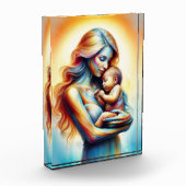 Moederdag moederschap liefde zacht pastel aura fotoblokken (Links)