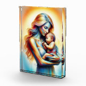 Moederdag moederschap liefde zacht pastel aura fotoblokken (Rechts)