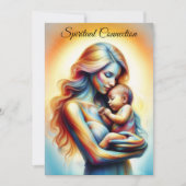 Moederdag moederschap liefde zacht pastel aura kaart (Voorkant)