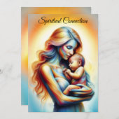 Moederdag moederschap liefde zacht pastel aura kaart (Voorkant / Achterkant)