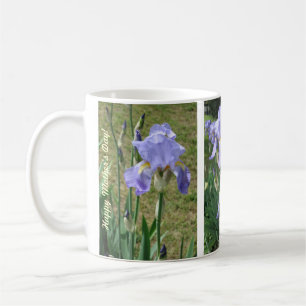 Moederdag Mok met Blauwe Mauve Irises