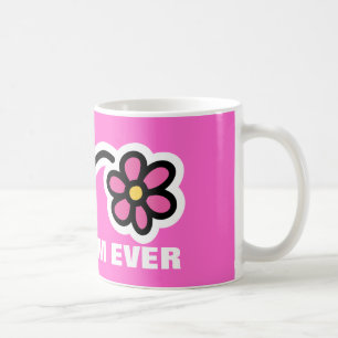 Moederdag Mok met roze daisy flower   Beste moeder