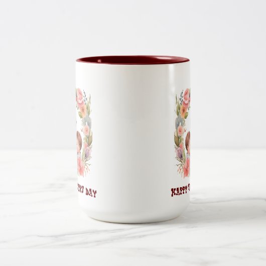 Moederdag Mok| Waterverf stijl Mok voor mama (Center)