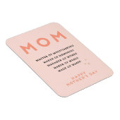 Moederdag MOM acroniem leuke grappige kaart Magneet (Rechterzijde)