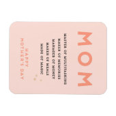 Moederdag MOM acroniem leuke grappige kaart Magneet (Horizontaal)