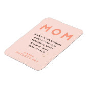 Moederdag MOM acroniem leuke grappige kaart Magneet (Linkerzijde)