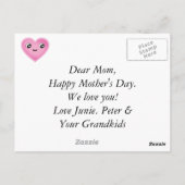 Moederdag / Mom Rock & Bake Briefkaart (Achterkant)