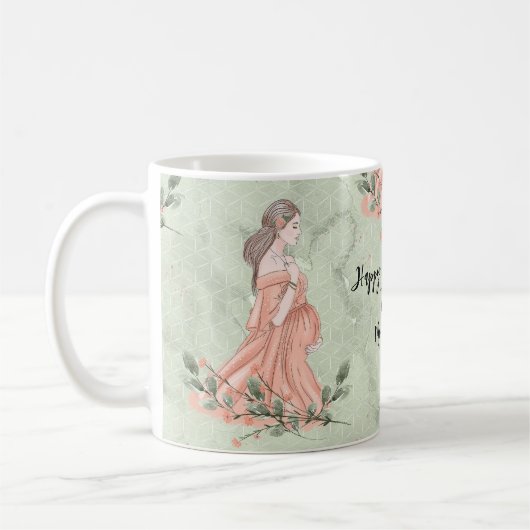 Moederdag Mom-to-be Green Koffiemok (Links)