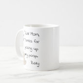 Moederdag Mom van Dog Gift Koffiemok (Voorkant links)