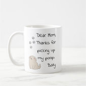 Moederdag Mom van Dog Gift Koffiemok (Links)