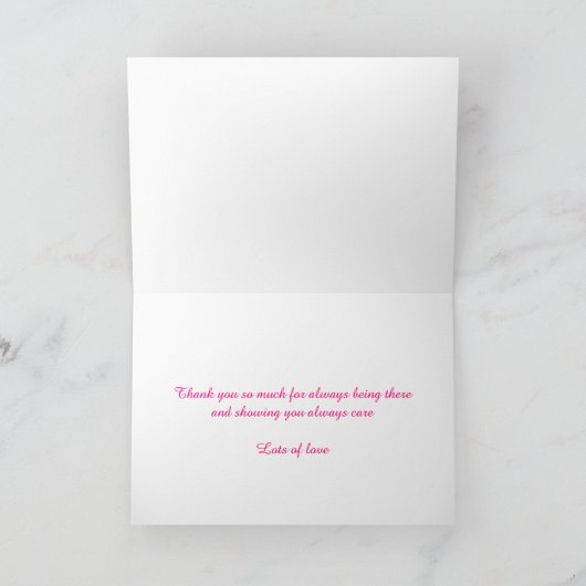 Moederdag Mom waterverf Orchidee aangepaste kaart (Binnen)