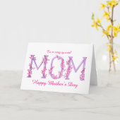 Moederdag Mom waterverf Orchidee aangepaste kaart (Gele Bloem)