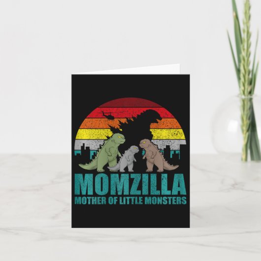 Moederdag Momzilla Moeder Van Kleine Monsters Kaart (Voorkant)