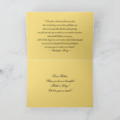 Moederdag monboogvlinder op witte moer kaart (Binnen)