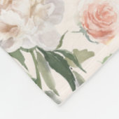 Moederdag Monogram Waterverf Floral Botanisch Fleece Deken (Hoek)