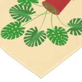 Moederdag Monstera Plant Patronen Korte Tafelloper (Hoek)