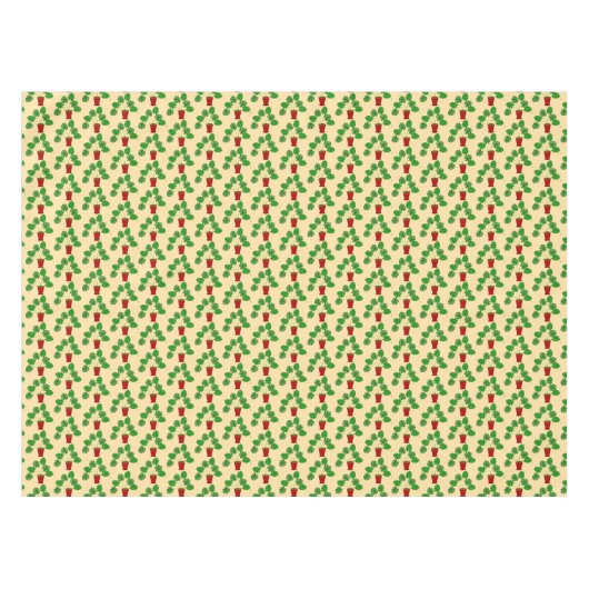 Moederdag Monstera Plant Patterned Tafelkleed (Voorkant (Horizontaal))
