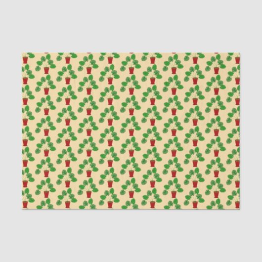 Moederdag Monstera Plant Patterned Tissuepapier (Voorkant)