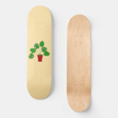 Moederdag Monstera Plant Persoonlijk Skateboard (Voorkant)