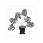 Moederdag Monstera Plant Rubberstempel (Afrduk)