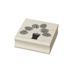 Moederdag Monstera Plant Rubberstempel