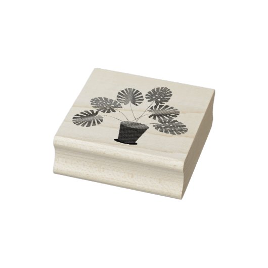 Moederdag Monstera Plant Rubberstempel (Stempel)