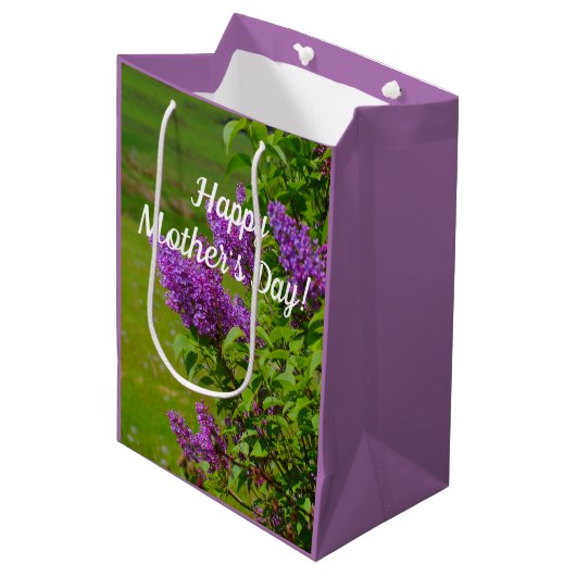moederdag, mooie lippenstift, bloem medium cadeauzakje (Voorkant Gekanteld)
