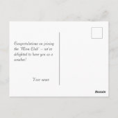 Moederdag motief rode bloemen waterverf zwart briefkaart (Achterkant)