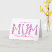 Moederdag Mum waterverf Orchid-kaart Kaart (Gele Bloem)