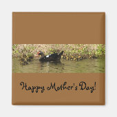 Moederdag Muscovy eendenmagneet Magneet (Voorkant)