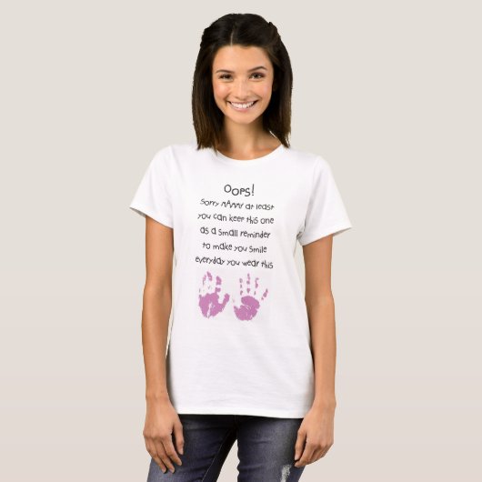 moederdag naar shirt Oeps! Sorry Mammy Personalize (Voorkant volledig)