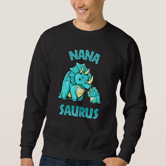 Moederdag Nanasaurus Rex Dinosaur Nana Saurus 1 Trui (Voorkant)