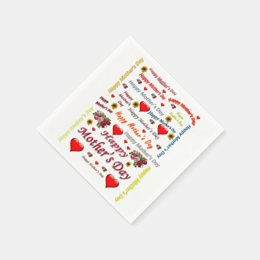 Moederdag Napkins Servet (Hoek)