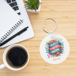 Moederdag Natuur Liefhebbers Bloemstuk Gepersonali Sleutelhanger