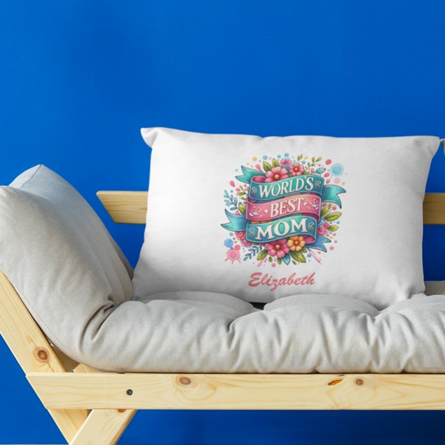 Moederdag Natuur Liefhebbers Floral gepersonalisee Accent Kussen (Creator heeft geüpload)