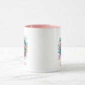 Moederdag Natuur Liefhebbers Floral gepersonalisee Mok (Midden)