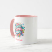 Moederdag Natuur Liefhebbers Floral gepersonalisee Mok (Voorkant links)