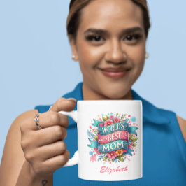 Moederdag Natuur Liefhebbers Gepersonaliseerde Blo Koffiemok