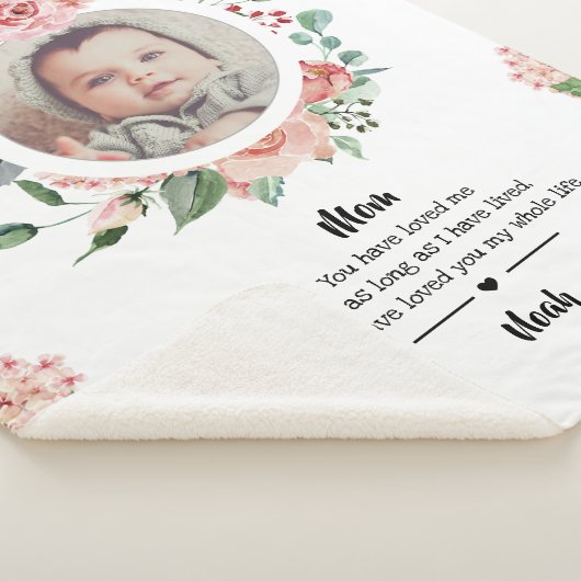 moederdag New Baby aan mama van Kinderen Sherpa Deken (3/4)