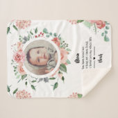 moederdag New Baby aan mama van Kinderen Sherpa Deken (Voorkant (horizontaal))