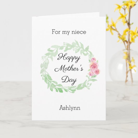  Moederdag nicht Kaart (Gele Bloem)