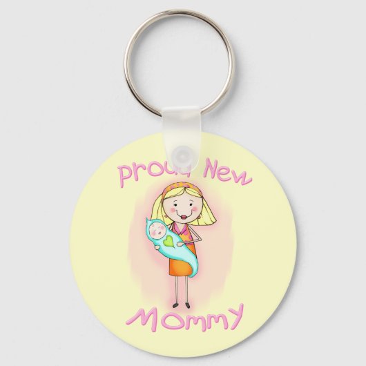 Moederdag/nieuwe mam sleutelhanger (Voorkant)